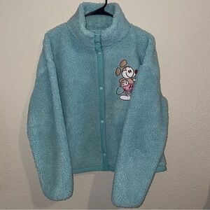 LIKE NEW Disneyland Mickey Sherpa Button Jacket